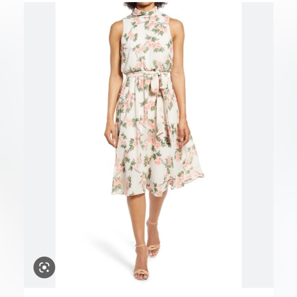 Harper Rose Floral Sleeveless Midi Dress